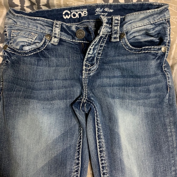 Warehouse one mid rise skinny jeans - Picture 2 of 6